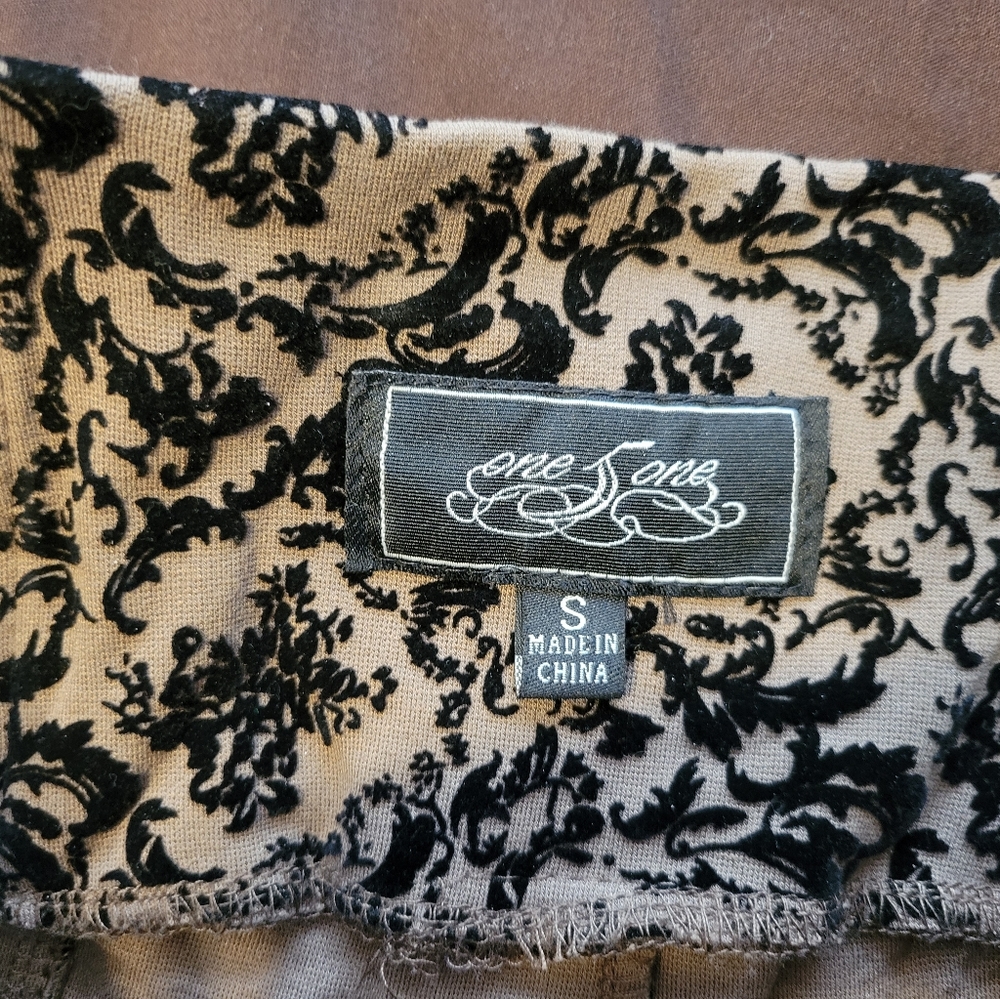 Fancy leggings with velvet design - Picture 5 of 9